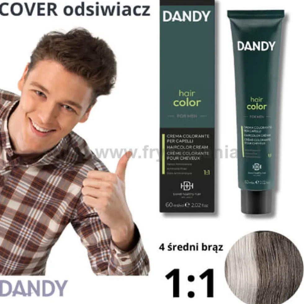 Dandy Hair Color For Men Odsiwiacz do włosów dla mężczyzn 60ml