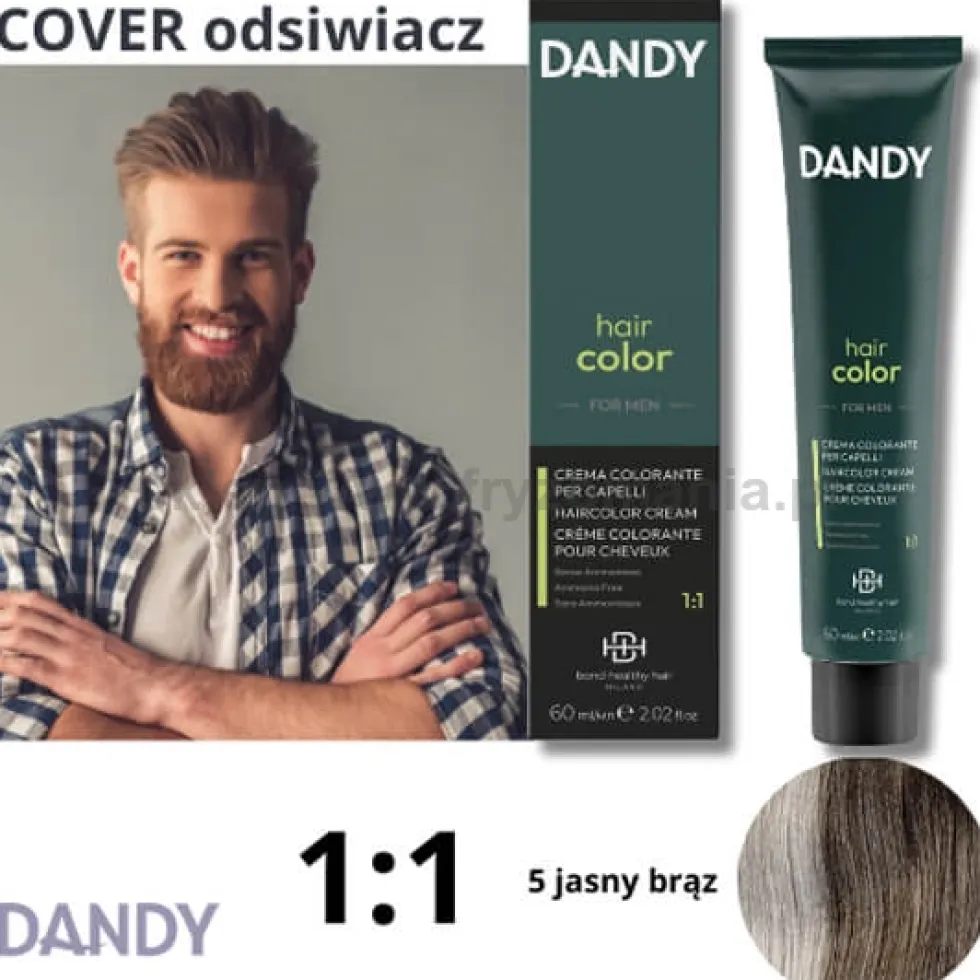 Dandy Hair Color For Men Odsiwiacz do włosów dla mężczyzn 60ml
