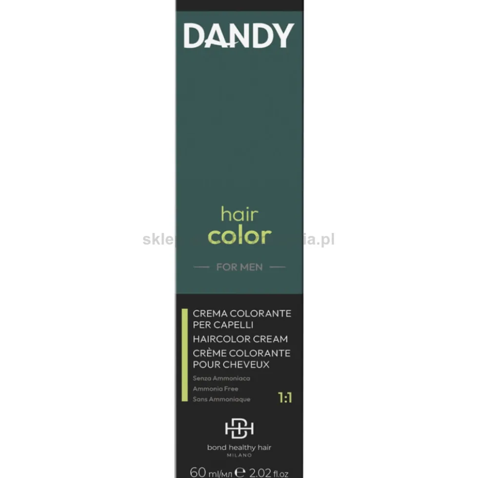 Dandy Hair Color For Men Odsiwiacz do włosów dla mężczyzn 60ml