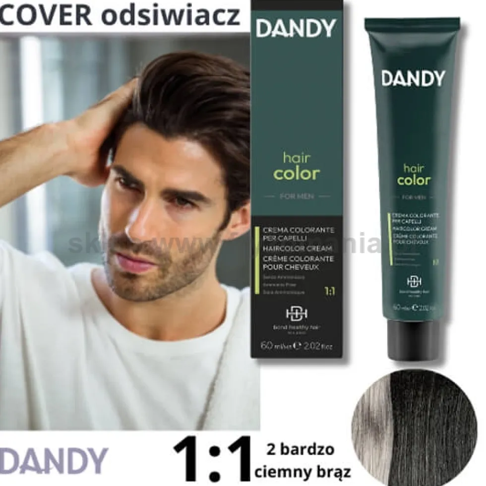 Dandy Hair Color For Men Odsiwiacz do włosów dla mężczyzn 60ml