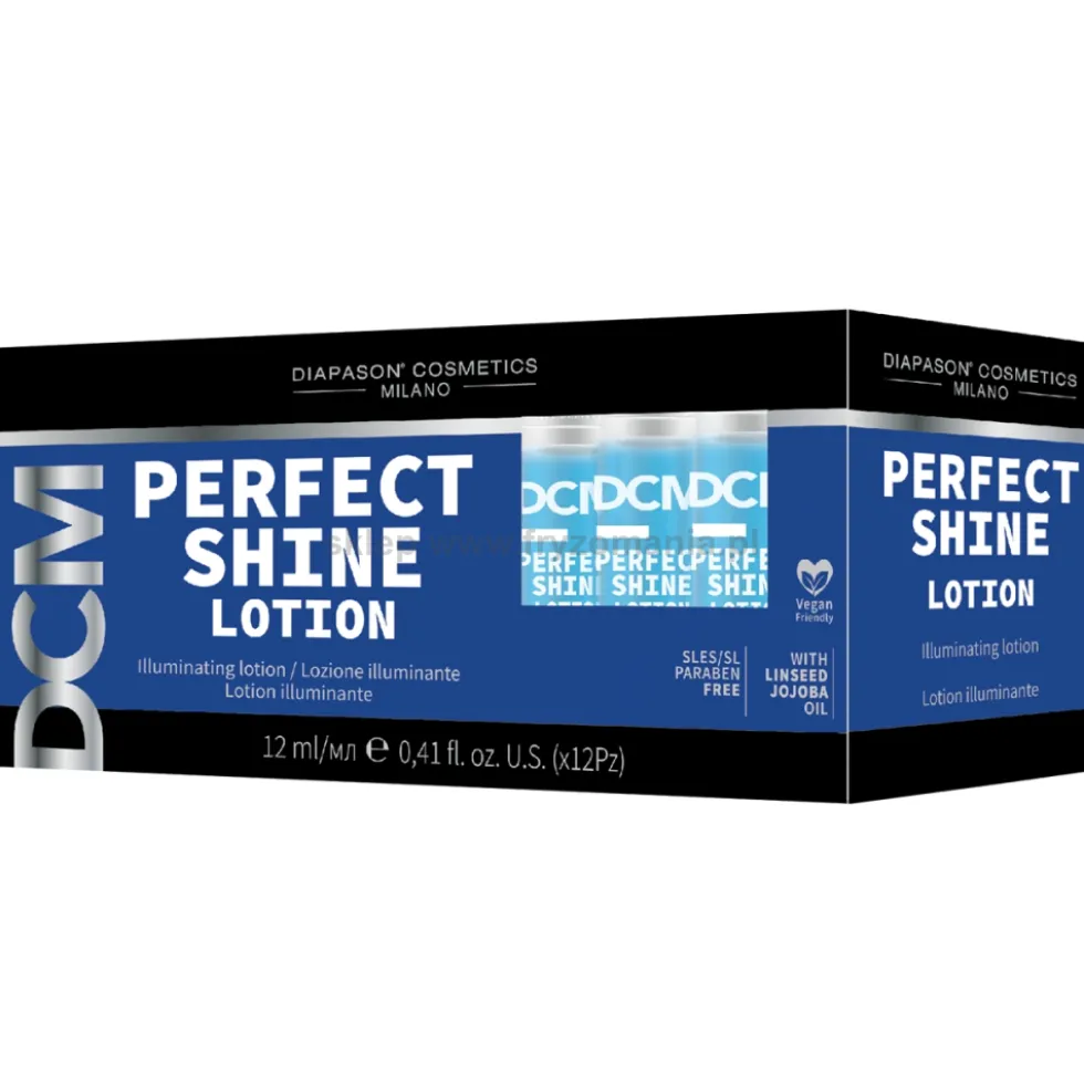 Diapason Perfect Shine Lotion, zabieg rozświetlający włosy 12x12ml