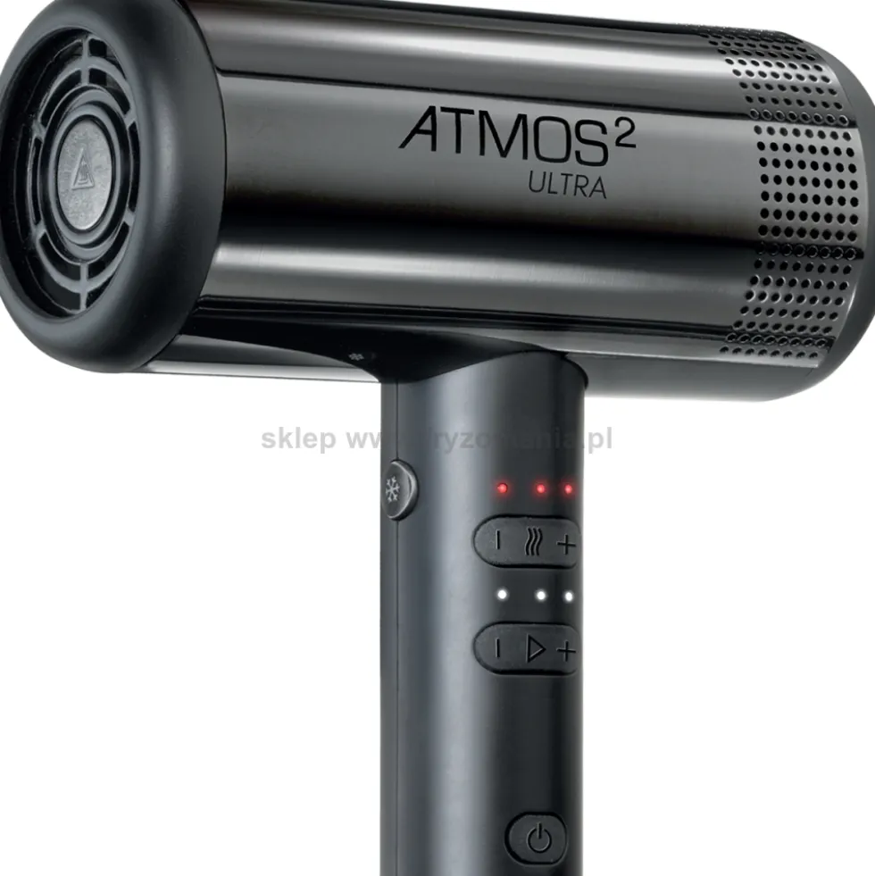 Diva Atmos Ultra 2 Suszarka do włosów z dyfuzorem, czarna 2000W