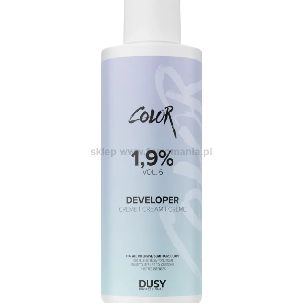 Dusy Professional Color Developer Creme Oksydant do farb 1,9%, 3%, 4%, 6%, 9%, 12% 1000ml