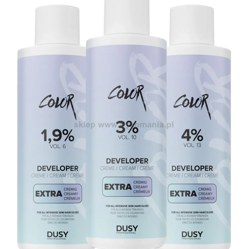 Dusy Professional Color Developer Extra Creme Oksydant do farb 1,9%, 3%, 4% 1000ml