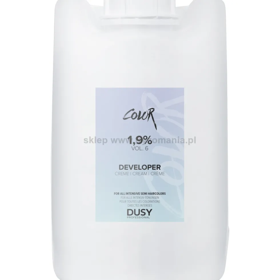 Dusy Professional Color Developer Creme Oksydant do farb 1,9%, 3%, 4%, 6%, 9%, 12% 5000ml
