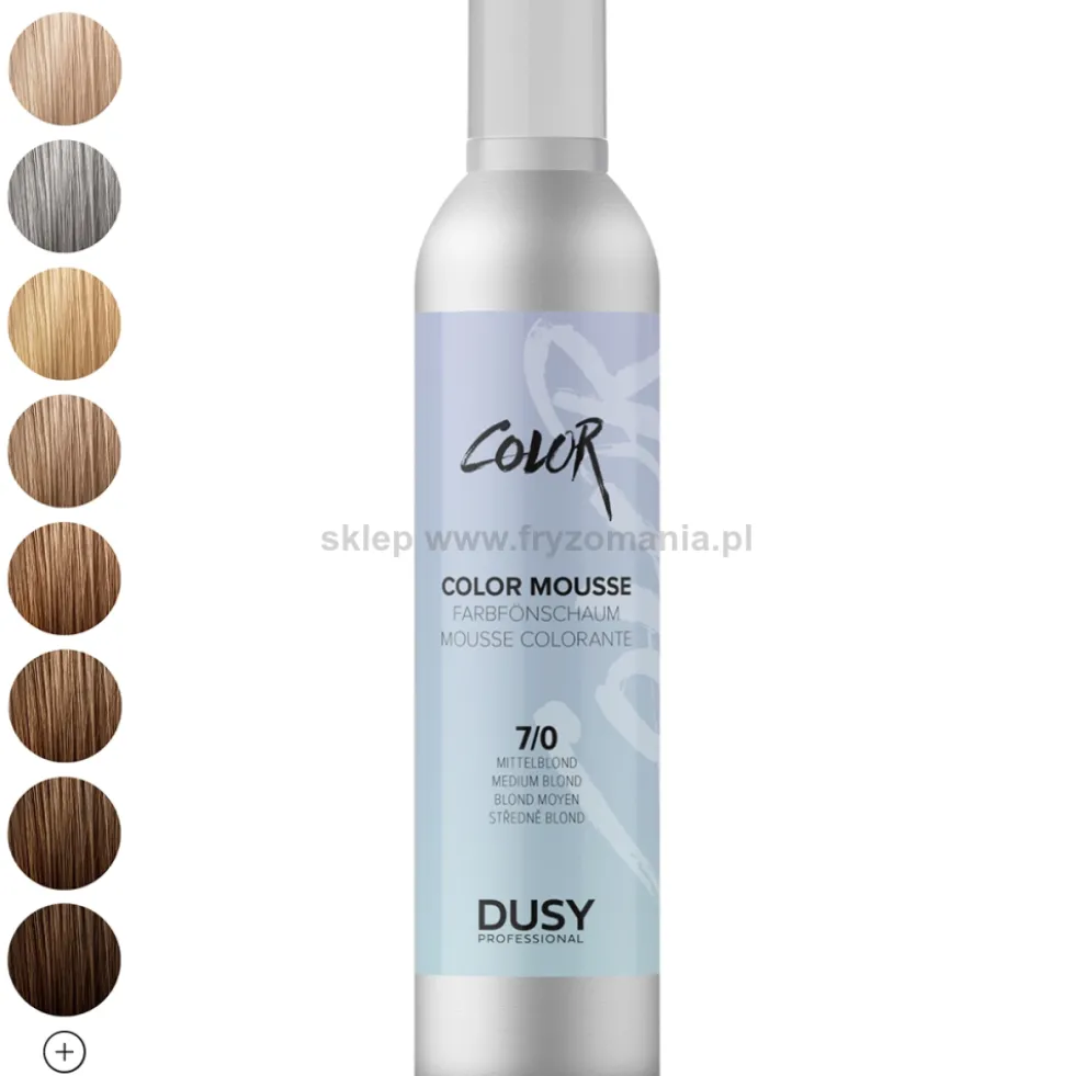 Dusy Professional Color Mousse Pianka koloryzująca do włosów 200ml