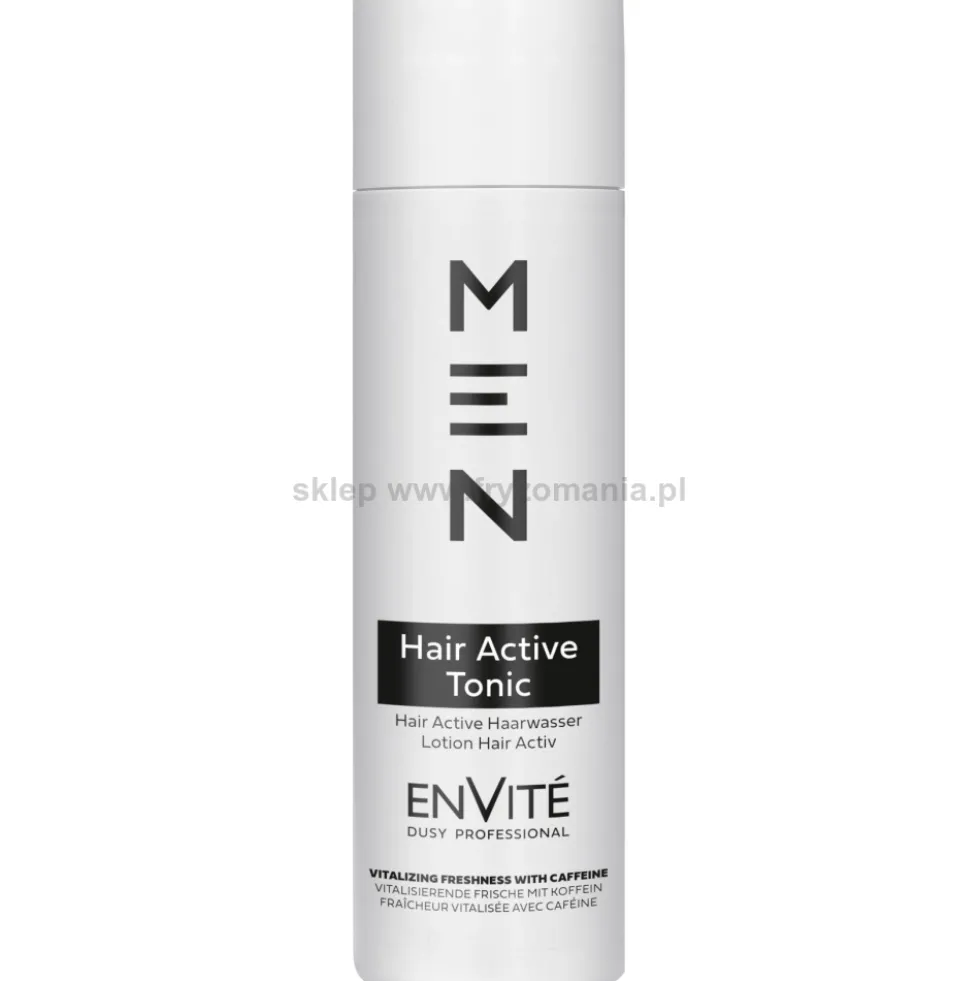 Dusy Professional Envite Men Active Tonique tonik z kofeiną pobudzający wzrost włosów 200ml