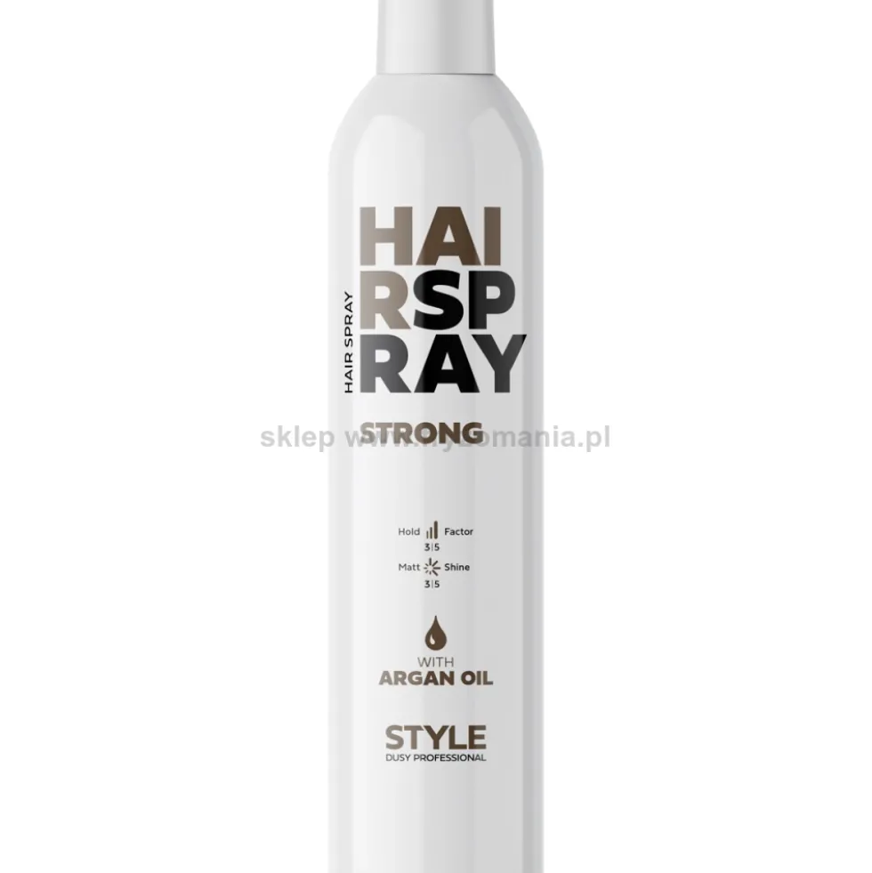 Dusy Professional Style Spray Lakier do włosów z olejkiem arganowym, mocny 400ml