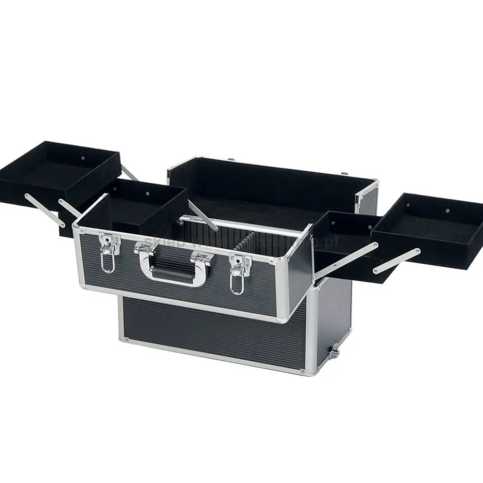 Efalock Professional Black Molly Kufer fryzjerski, kosmetyczny na kółkach
