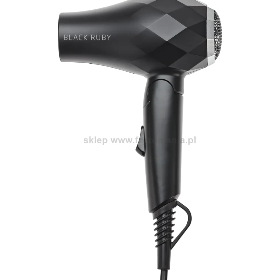Efalock Professional Black Ruby Mini suszarka do włosów, składana 1000W