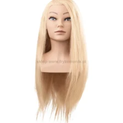 Efalock Professional Clara Główka fryzjerska 60cm jasny blond, 100% włosy naturalne