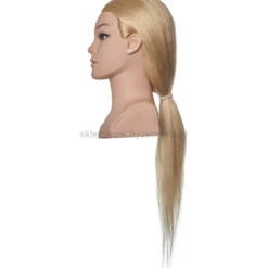Efalock Professional Clara Główka fryzjerska 60cm jasny blond, 100% włosy naturalne