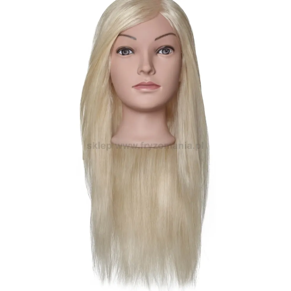 Efalock Professional Ella Główka fryzjerska 50cm jasny blond, włosy mix naturalne i syntetyczne