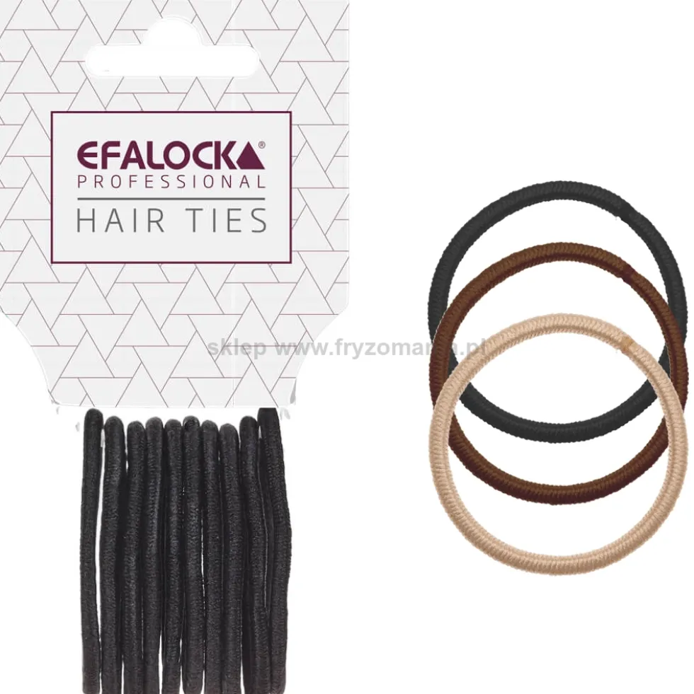 Efalock Professional Hair Ties Small Gumki do włosów 25mm, różne kolory 10szt.