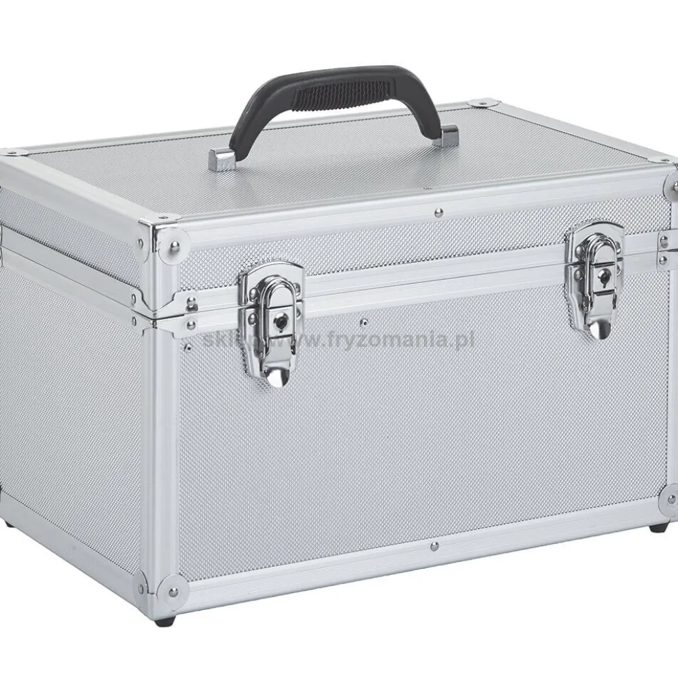 Efalock Professional Kufer fryzjerski aluminiowy, srebrny