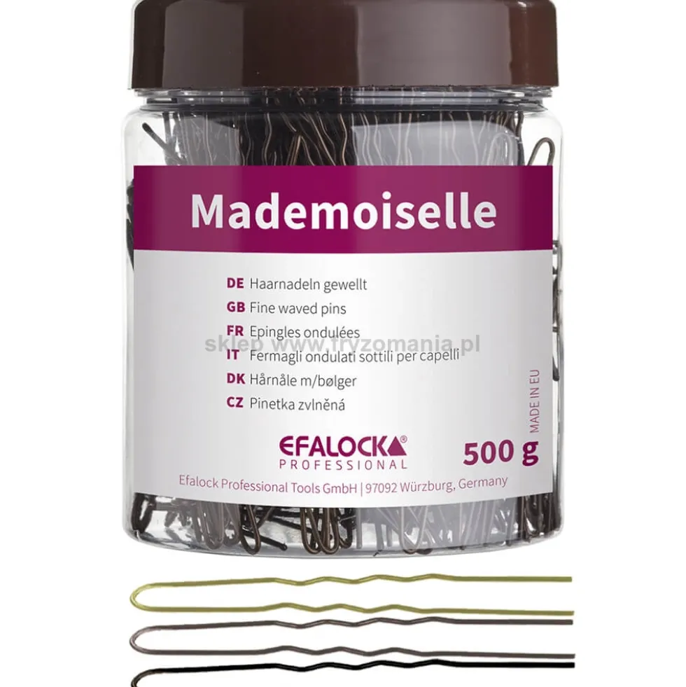 Efalock Professional Mademoiselle Kokówki do włosów 6,5cm, różne kolory 500g