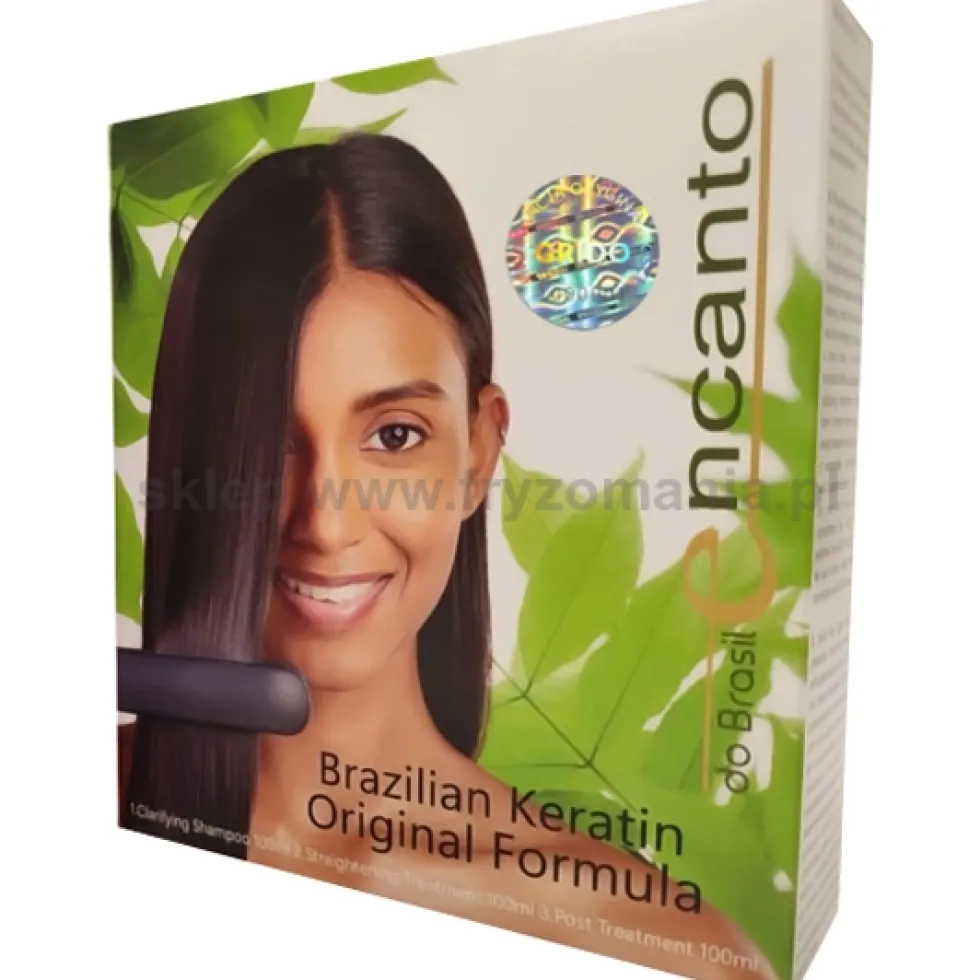 Encanto Do Brasil Keratyna do prostowania włosów zestaw 3x100ml