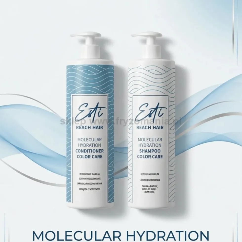 Esti Reach Molecular Hydration - zestaw do włosów suchych szampon i odżywka 2x1000ml