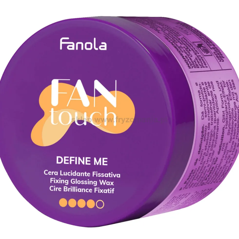 Fanola Fantouch Define Me Wosk nabłyszczający do włosów mocny 100ml