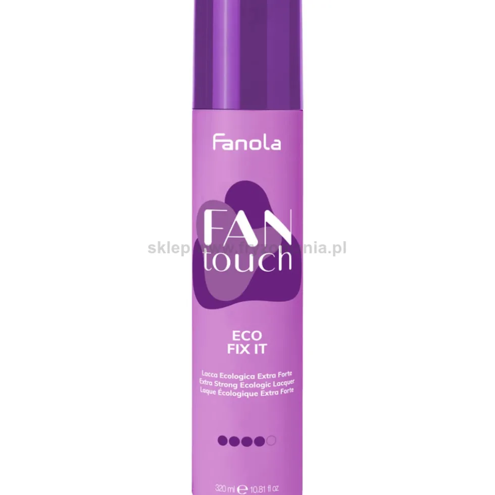 Fanola Fantouch Eco Fix it Lakier do włosów ekologiczny bardzo mocny 320ml