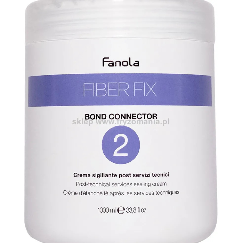 Fanola Fiber Fix Bond Connector N.2 Krem zakwaszający włosy po zabiegach technicznych 1000ml