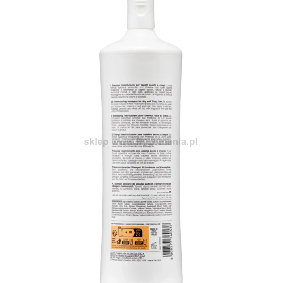 Fanola Nourishing - zestaw do włosów suchych szampon 1000ml i maska 1500ml