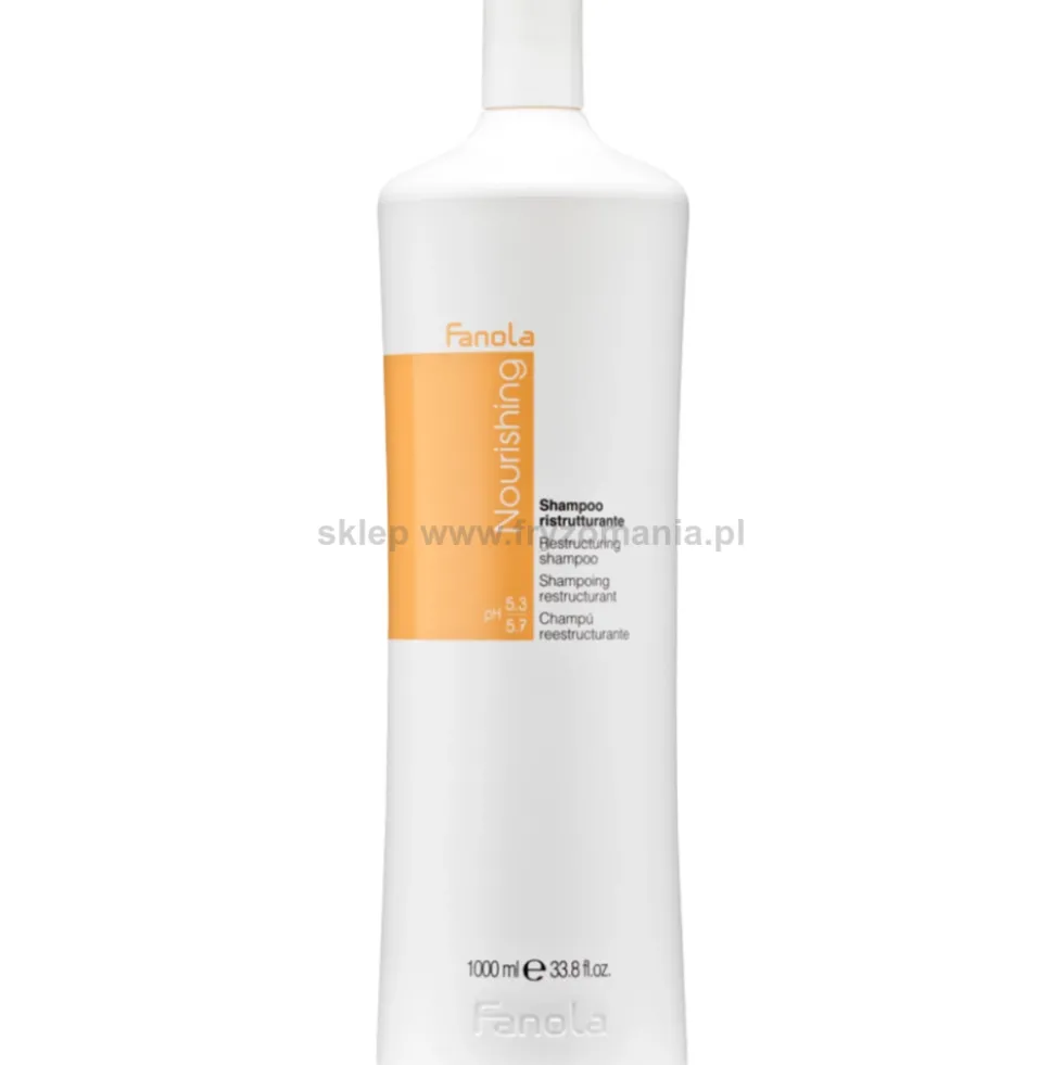 Fanola Nourishing - zestaw do włosów suchych szampon 1000ml i maska 1500ml