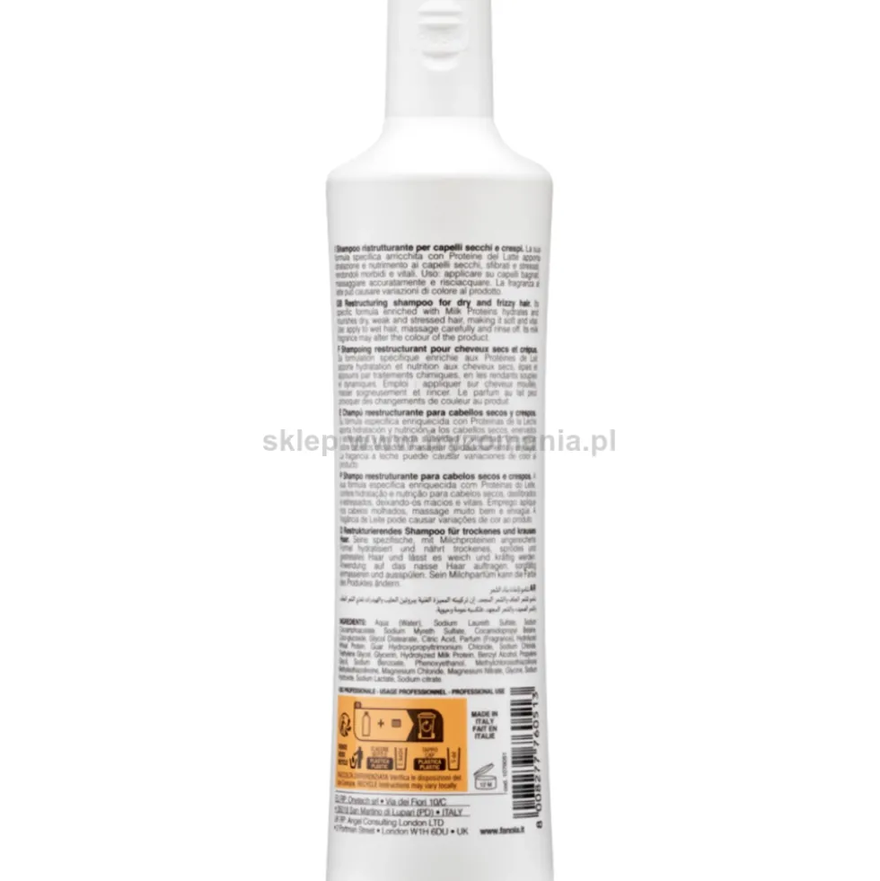 Fanola Nourishing - zestaw do włosów suchych szampon, odżywka 2x350ml i maska w sprayu 200ml