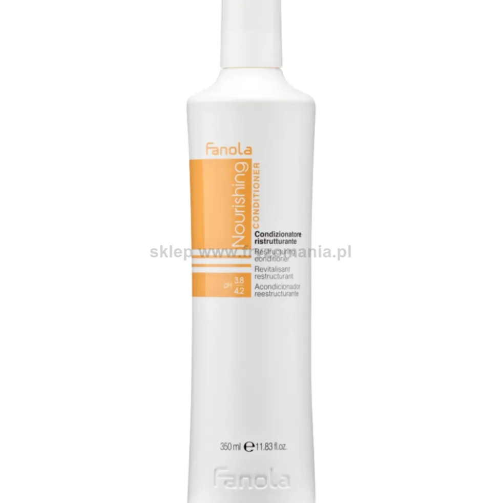 Fanola Nourishing - zestaw do włosów suchych szampon, odżywka 2x350ml i maska w sprayu 200ml