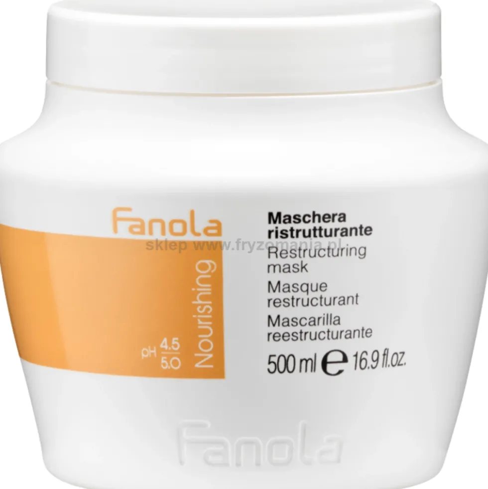 Fanola Nourishing - zestaw do włosów suchych szampon, odżywka 2x350ml i maska 500ml