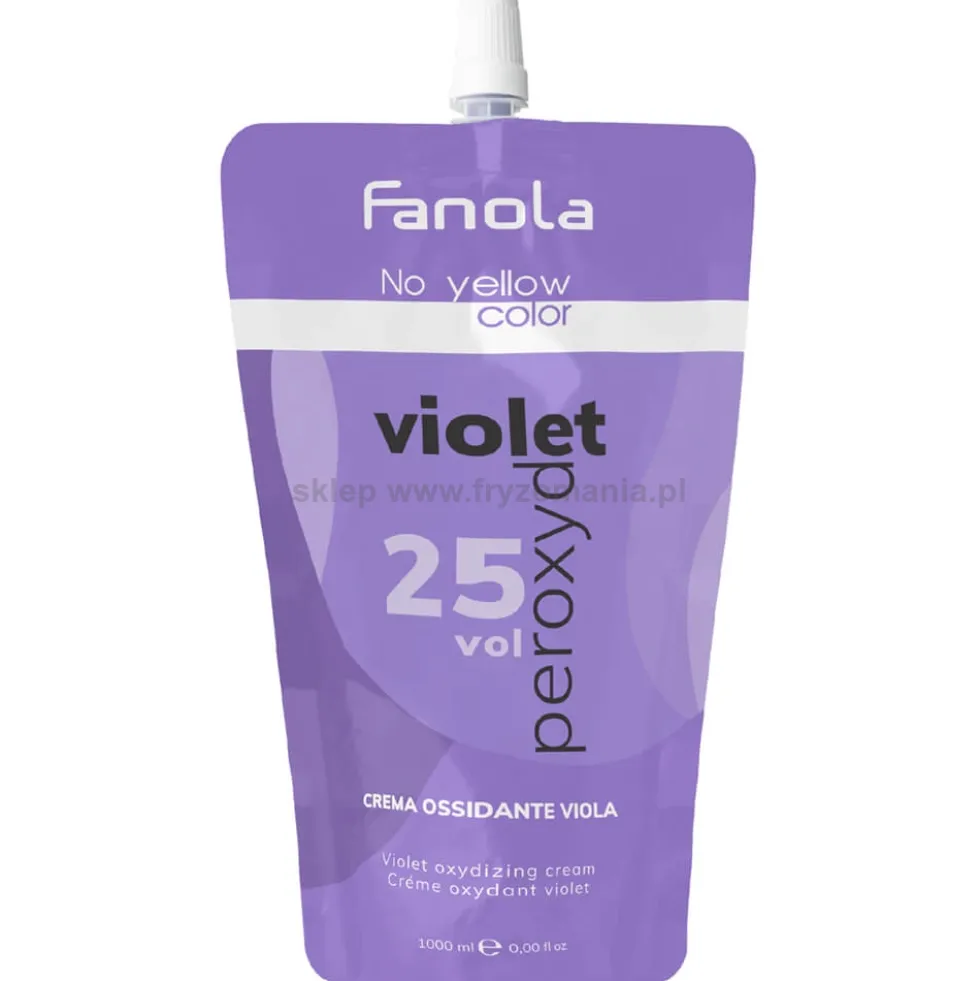 Fanola No Yellow Fioletowy Oksydant do farby 1,5%, 7,5% 1000ml