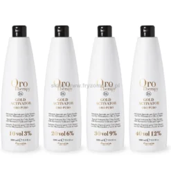 Fanola Oro Therapy Gold Activator Oro Puro Aktywator w kremie z keratyną, stężenia: 3%, 6%, 9%, 12% 1000ml
