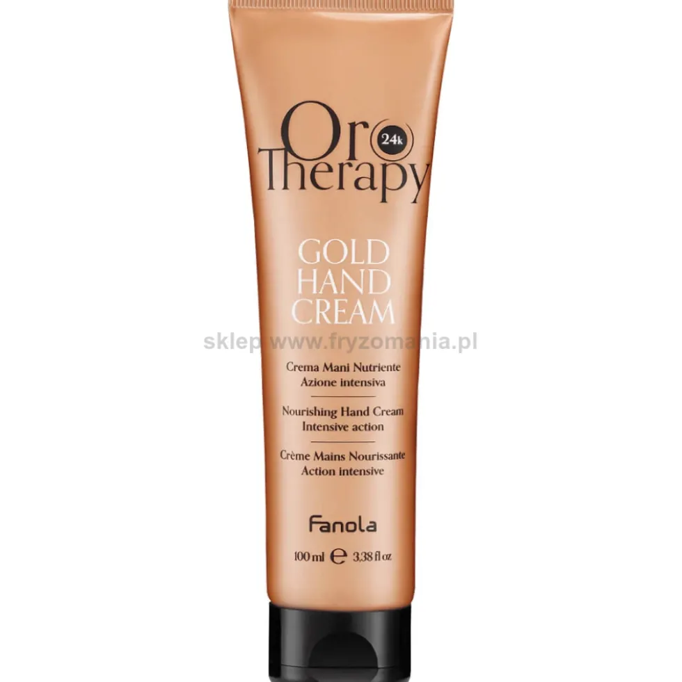Fanola Oro Therapy Gold Hand odżywczy krem do rąk 100ml