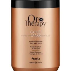 Fanola Oro Therapy Gold Maska rozświetlająca do włosów z olejkami 1000ml