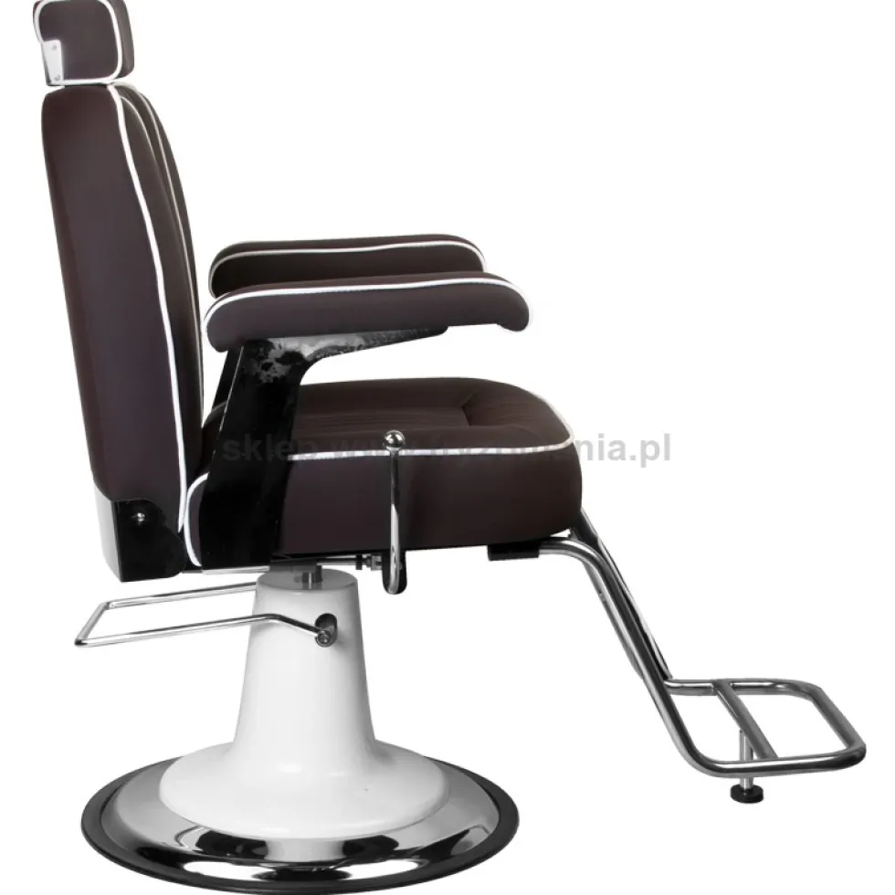 Gabbiano Amadeo Fotel barberski brązowy dostępny w 48h
