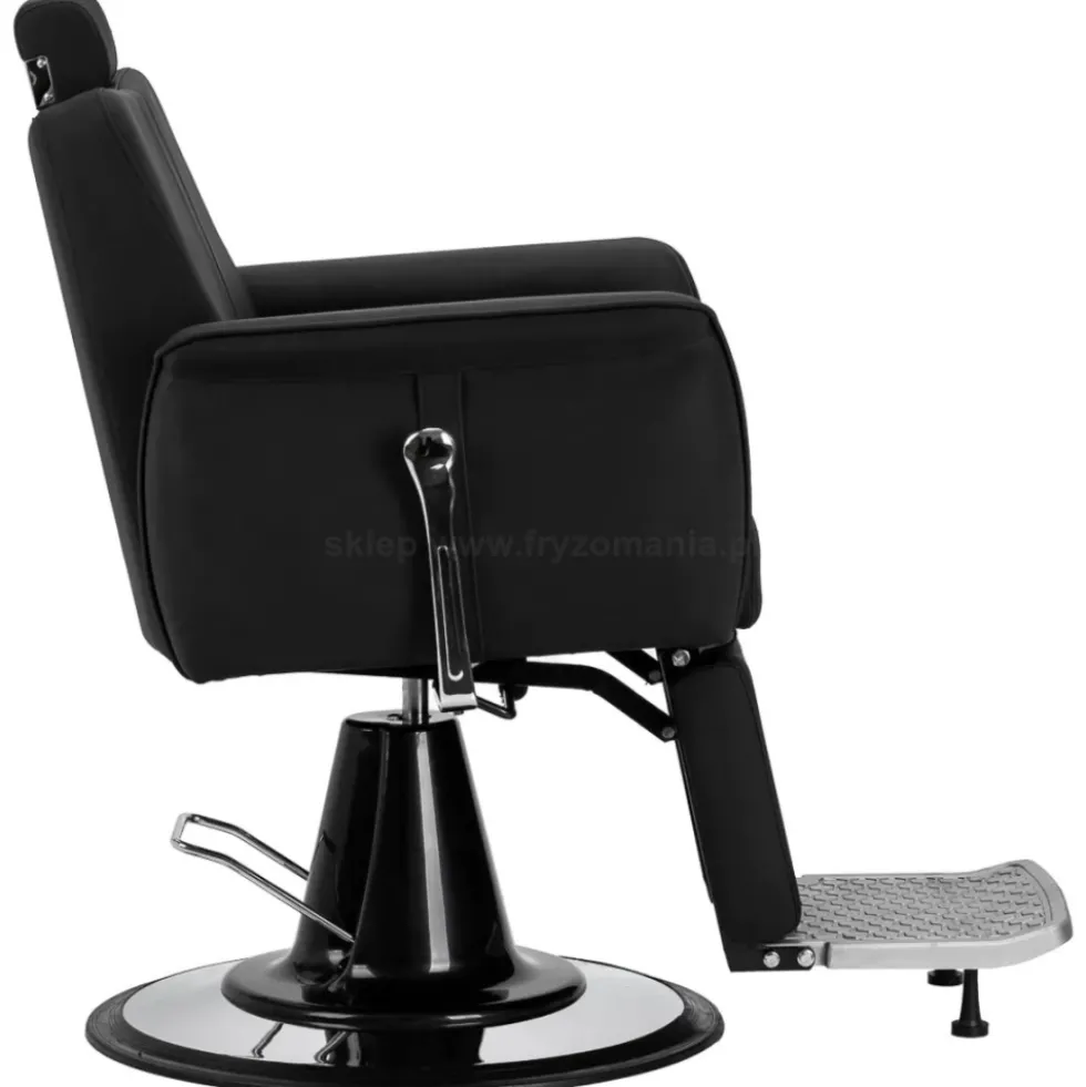 Gabbiano Athena Fotel barberski czarny, dostępny w 48h