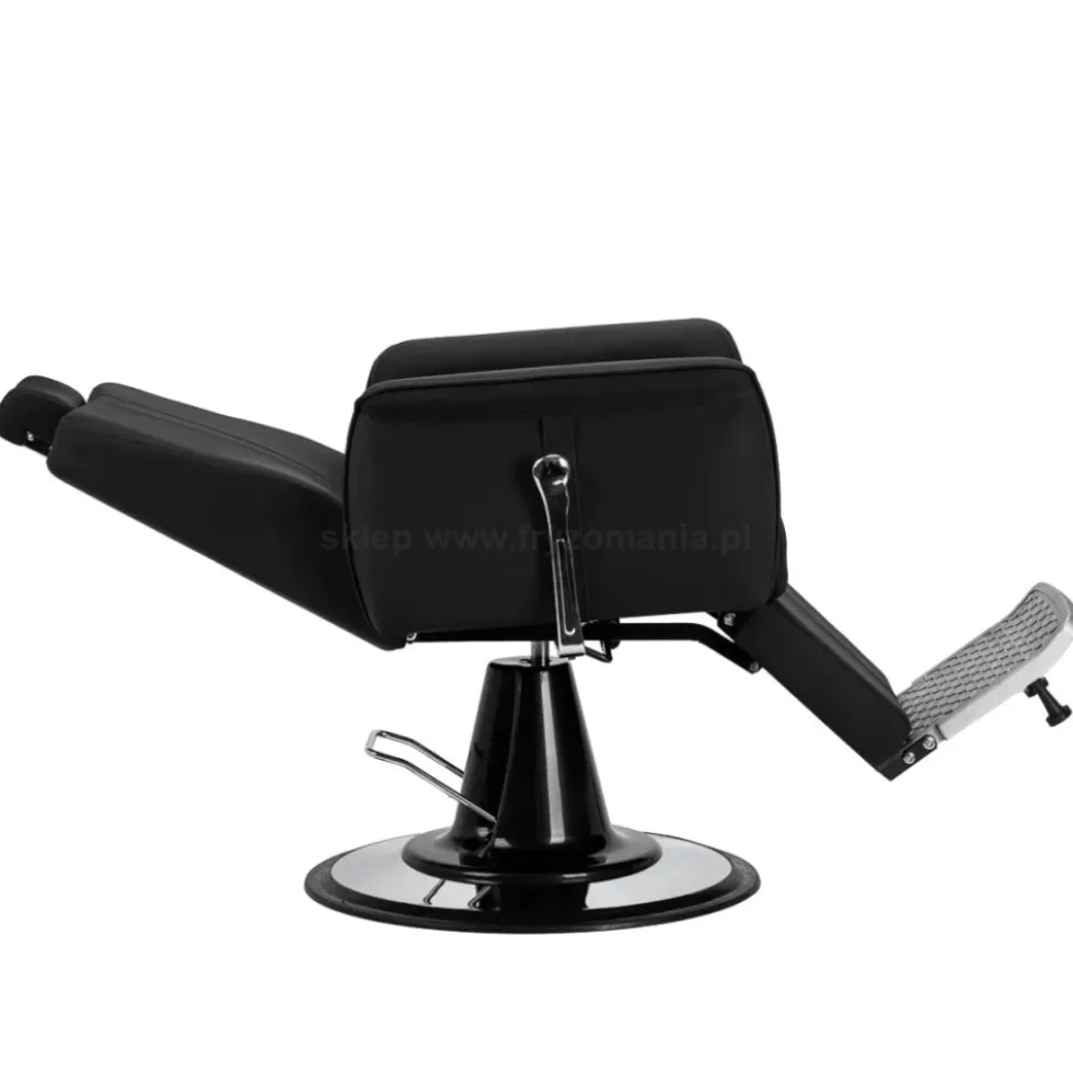 Gabbiano Athena Fotel barberski czarny, dostępny w 48h