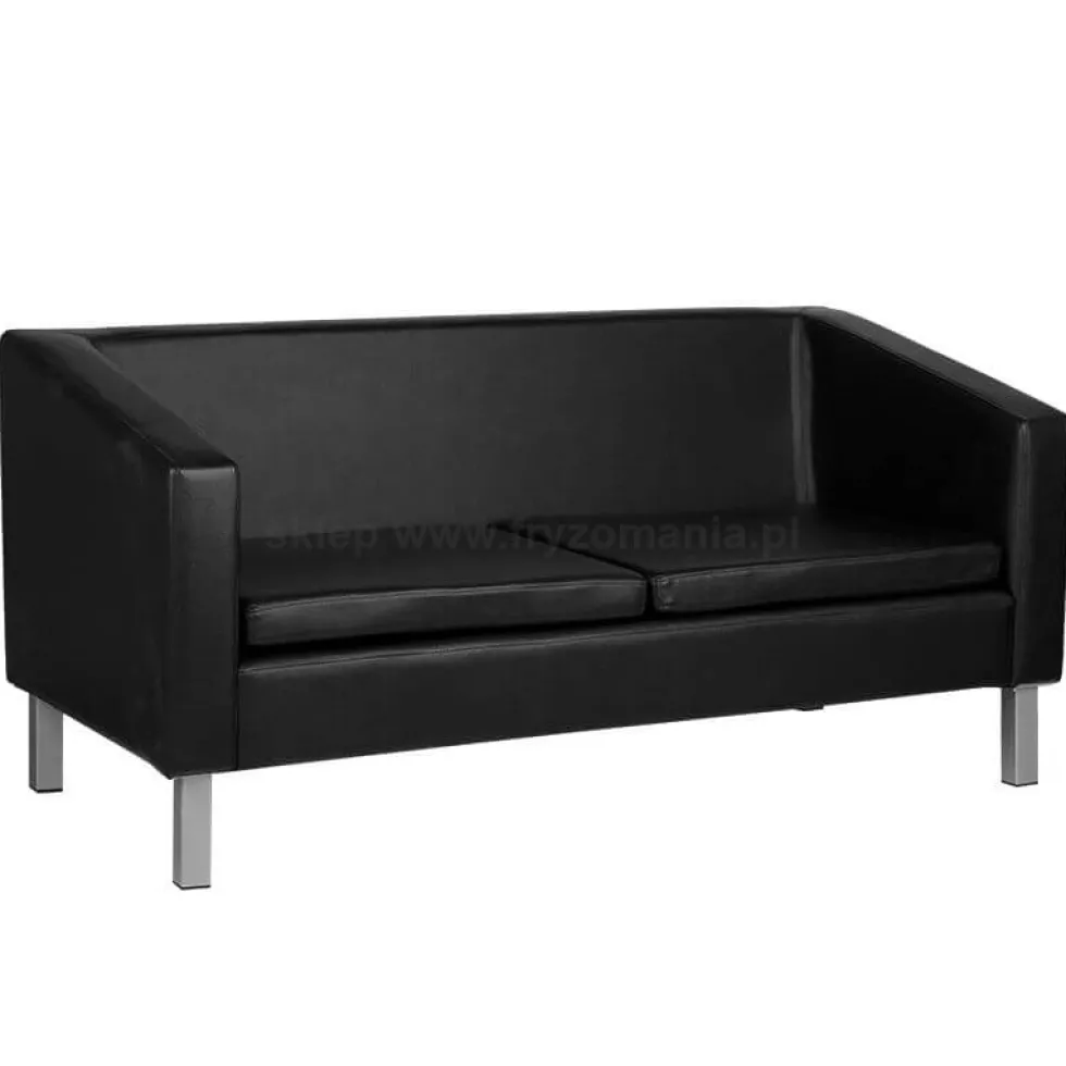 Gabbiano BM18003 Sofa do poczekalni fryzjerskiej, czarna