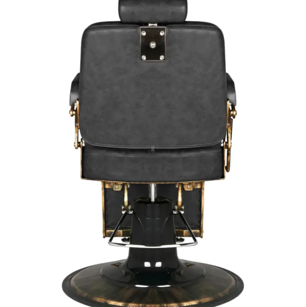 Gabbiano Boss HD Leather Fotel barberski czarny