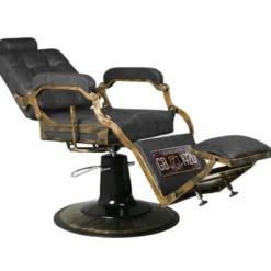 Gabbiano Boss HD Leather Fotel barberski czarny