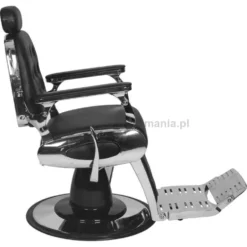 Gabbiano Francesco, fotel barberski czarny, dostępny w 48h