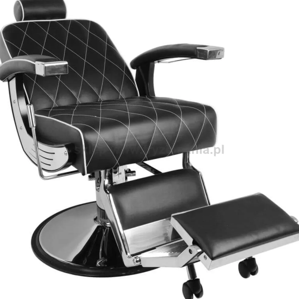 Gabbiano IMPERIAL Fotel barberski czarny dostępny w 48H