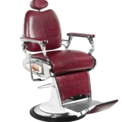 Gabbiano Moto Style Fotel barberski bordowy dostępny w 48H