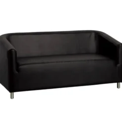 Gabbiano M021 Sofa do poczekalni fryzjerskiej, czarna