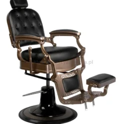 Gabbiano Old Ernesto Fotel barberski czarny dostępny w 48h