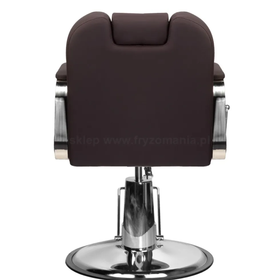 Gabbiano Rufo Fotel barberski brązowy dostępny w 48h