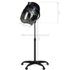 Gabbiano 1600 Suszarka hełmowa stojąca, czarna 950W dostępna w 48h