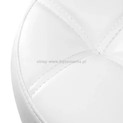 Gabbiano Taboret fryzjerski D054G biało-złoty, dostępny w 48H