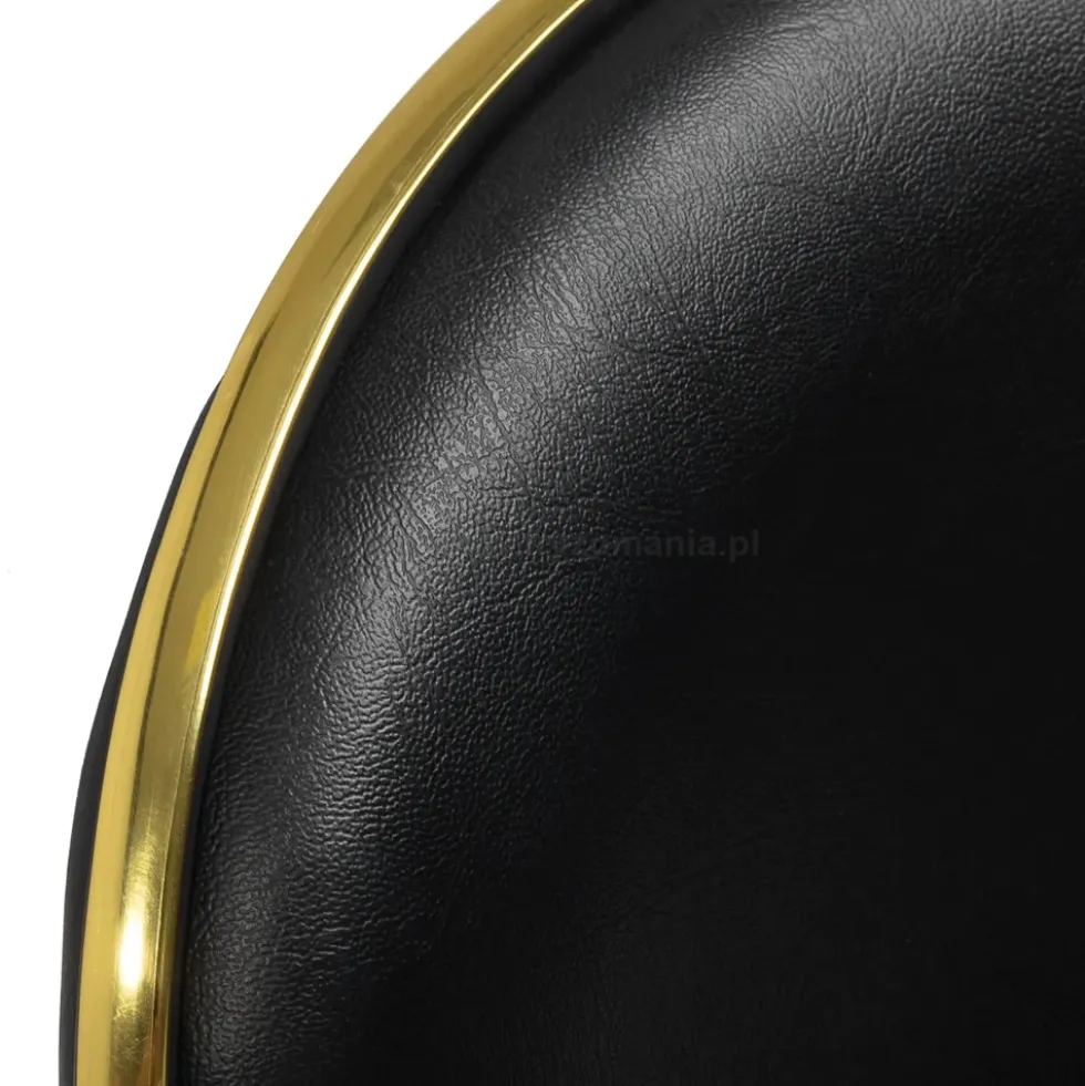 Gabbiano Taboret kosmetyczny Q-4599G Złoto-Czarny, dostępny w 48H