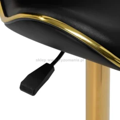 Gabbiano Taboret kosmetyczny Q-4599G Złoto-Czarny, dostępny w 48H